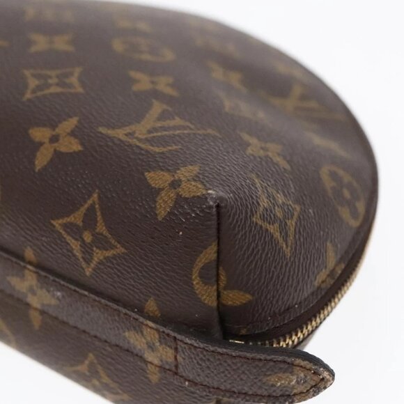LOUIS VUITTON Monogram Trousse Demi Ronde Cosmetic Pouch M47520 LV Auth 91150 - Picture 8 of 15
